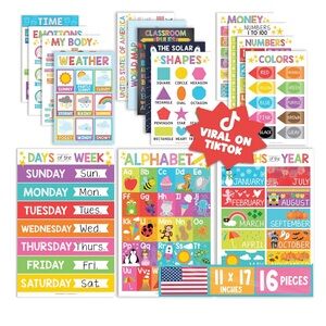 Hadley Designs 16 Educational Posters for Classroom Decor